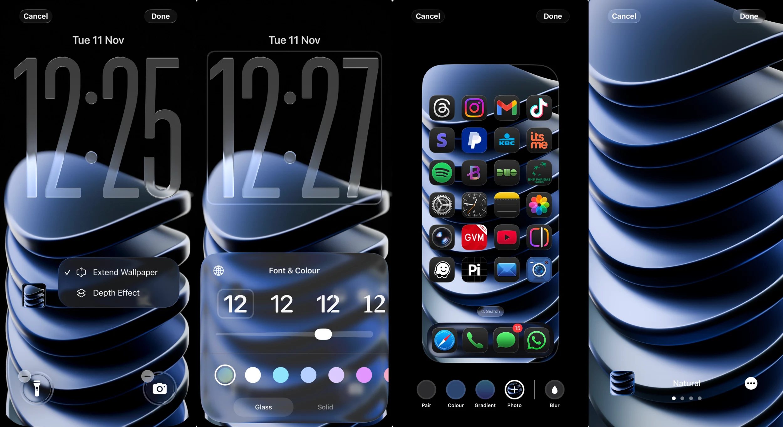 Chroma Wallpaper Pack best settings for iPhone to make them even look better